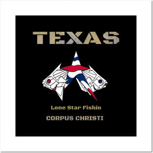 Lone Star Fishing Corpus Christi Texas Posters and Art